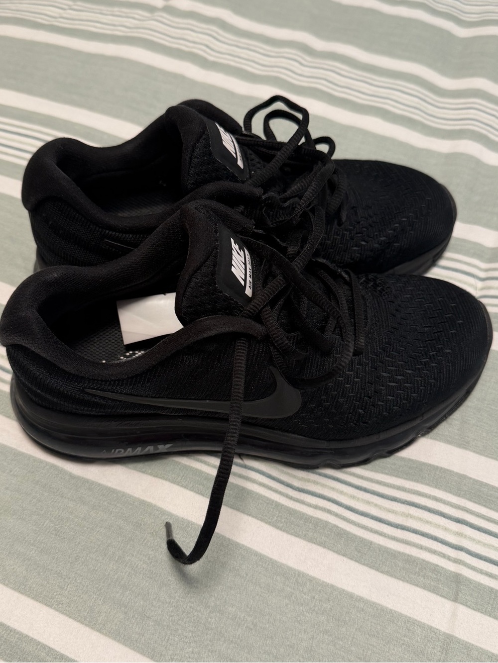 Nike Kids Black Air Max Knit Sneakers